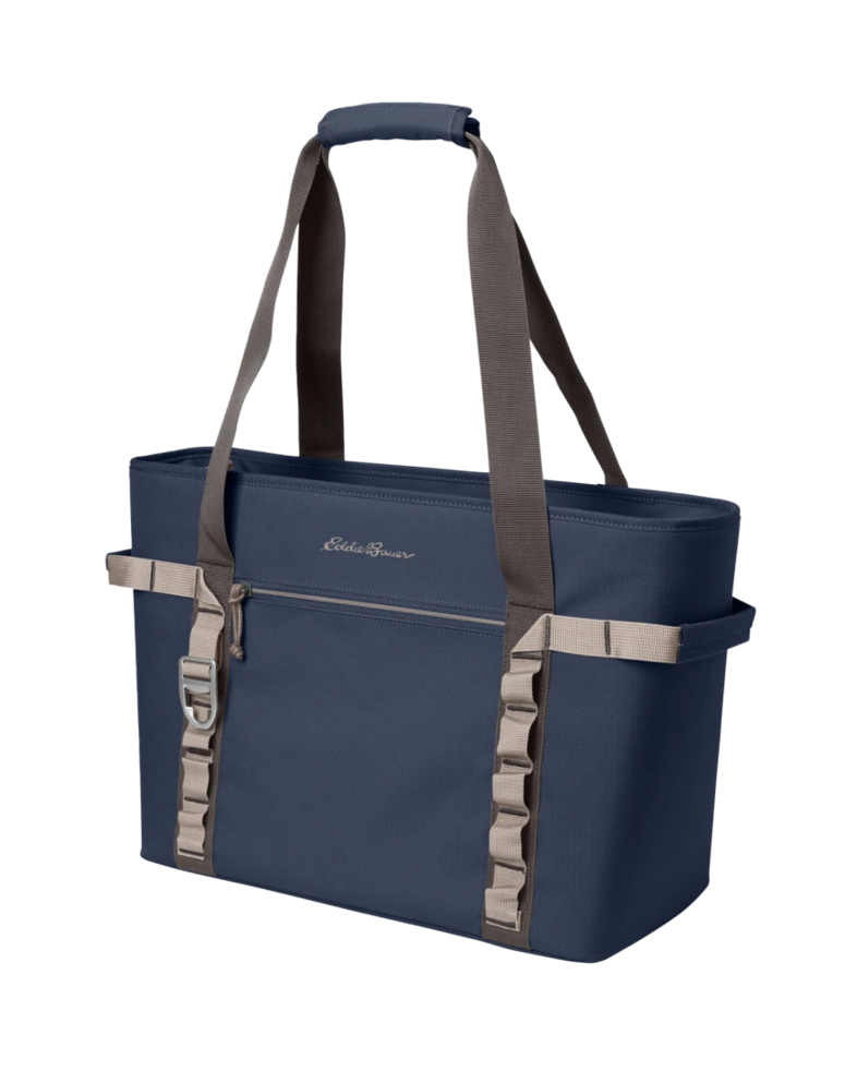 Image of a model wearing a EB801 Eddie Bauer Max Cool Tote Cooler