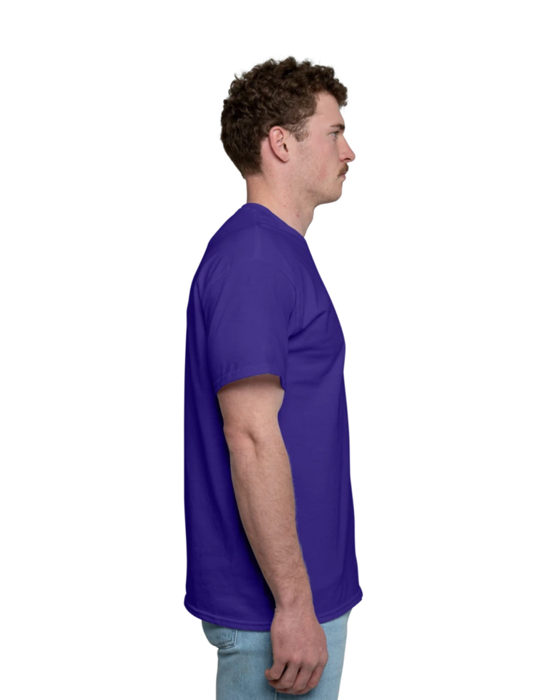 Image of a model wearing a 8000 Gildan DryBlend 50/50 Tee