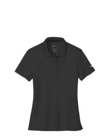 Model wearing a NKDX6685 Nike Women's Victory Solid Polo