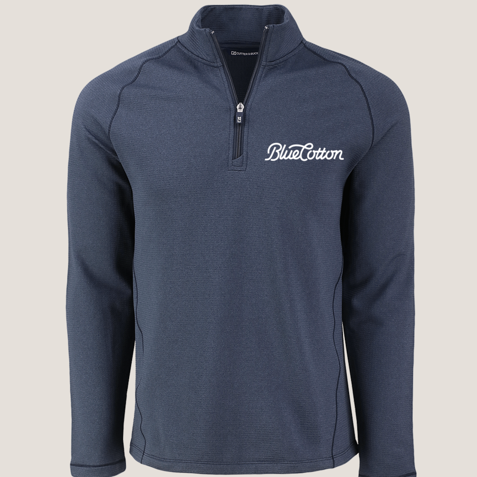 Image of MCK01325 Cutter & Buck Peshastin Eco Fleece Recycled Mens Half Zip Pullover