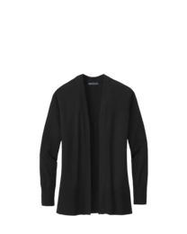 Image of a model wearing BB18403 Brooks Brothers® Women’s Cotton Stretch Long Cardigan Sweater