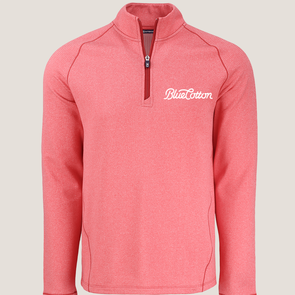 Image of MCK01325 Cutter & Buck Peshastin Eco Fleece Recycled Mens Half Zip Pullover