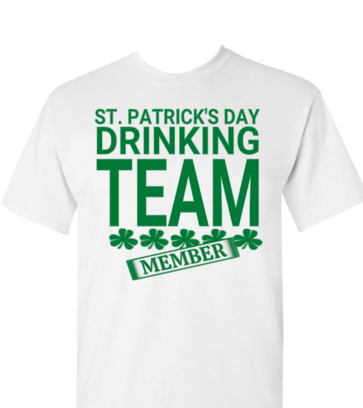 drinking team member  design idea