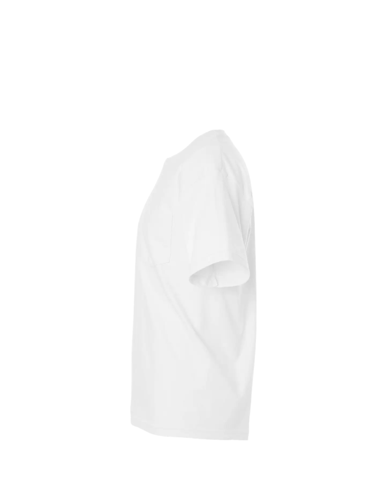 Image of a model wearing a 5190 Hanes Beefy-T with Pocket