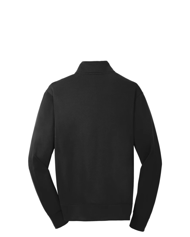 Image of a model wearing a ST241 Sport-Tek Sport-Wick Fleece Full-Zip Jacket