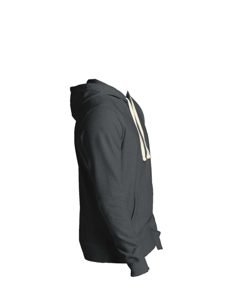 Image of a model wearing a DT8100 District Re-Fleece Hoodie