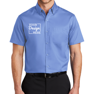Button-Down Shirts:  S664 Port Authority Short Sleeve SuperPro Twill Shirt