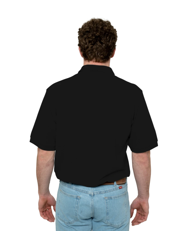 Image of a model wearing a K420 Port Authority Pique Knit Sport Shirt