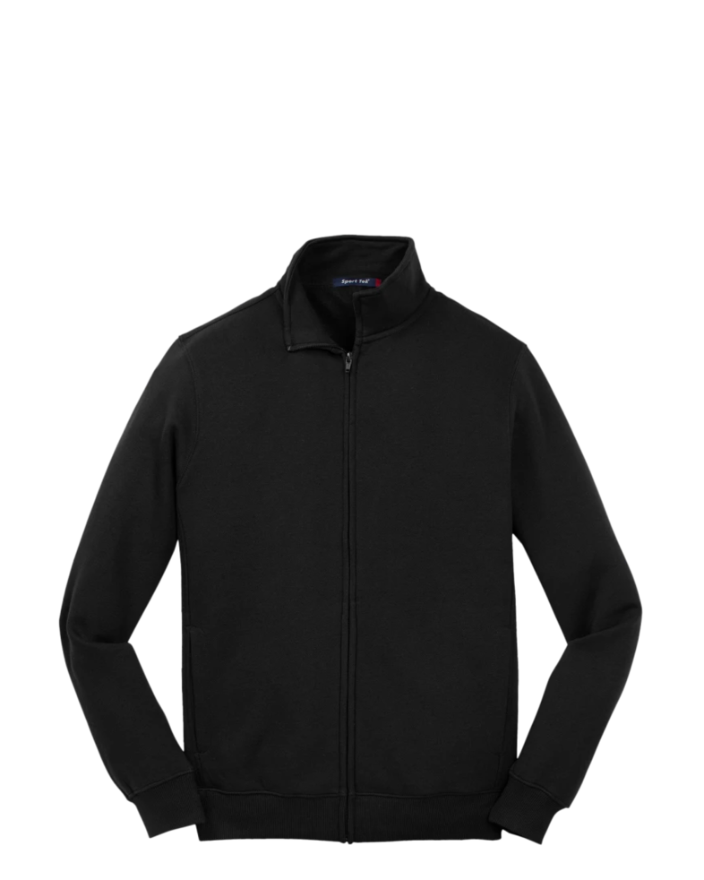 Image of a model wearing a ST259 Sport-Tek Full Zip Sweatshirt