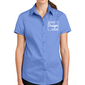 L664 Port Authority Ladies Short Sleeve SuperPro Twill Shirt