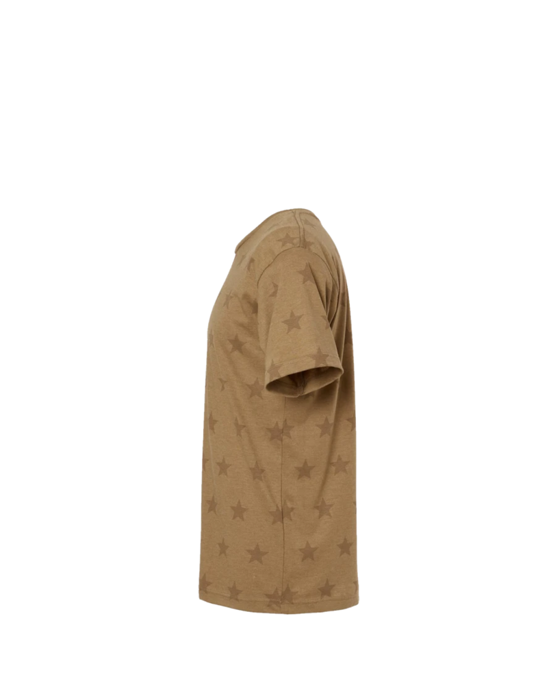 Image of a model wearing a 3929 Code Five Star Print Tee