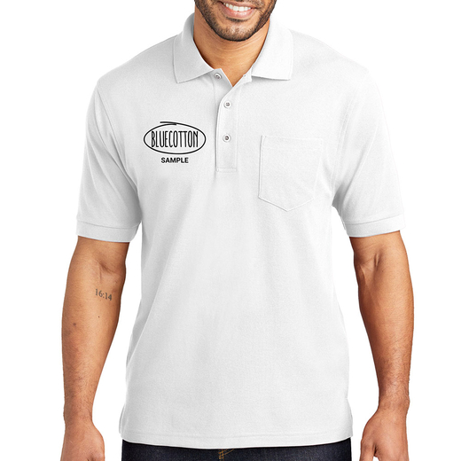 Sample image of K500P Port Authority Silk Touch Polo with Pocket