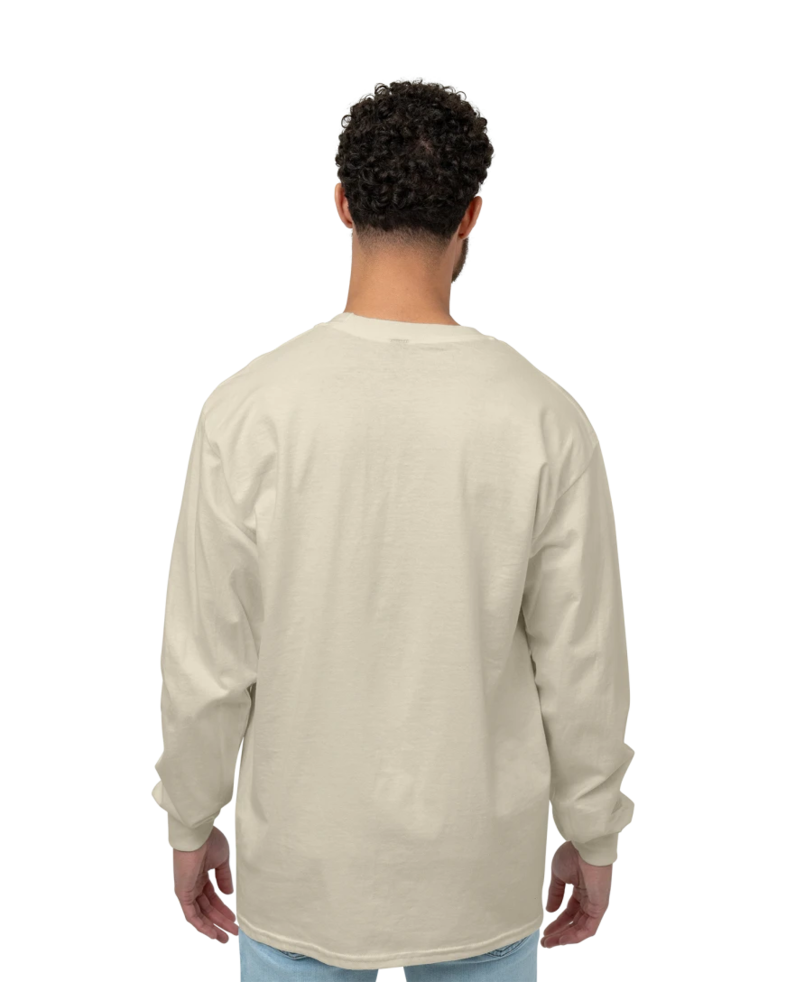 Image of a model wearing a 2400 Gildan Ultra Cotton Long Sleeve