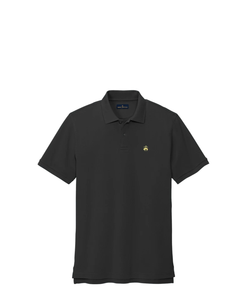Image of a model wearing a BB18200 Brooks Brothers® Pima Cotton Pique Polo