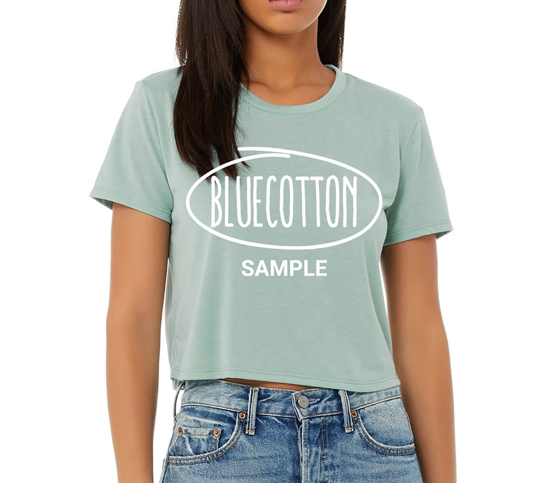 Image of 8882 Bella + Canvas Women’s Flowy Cropped Tee