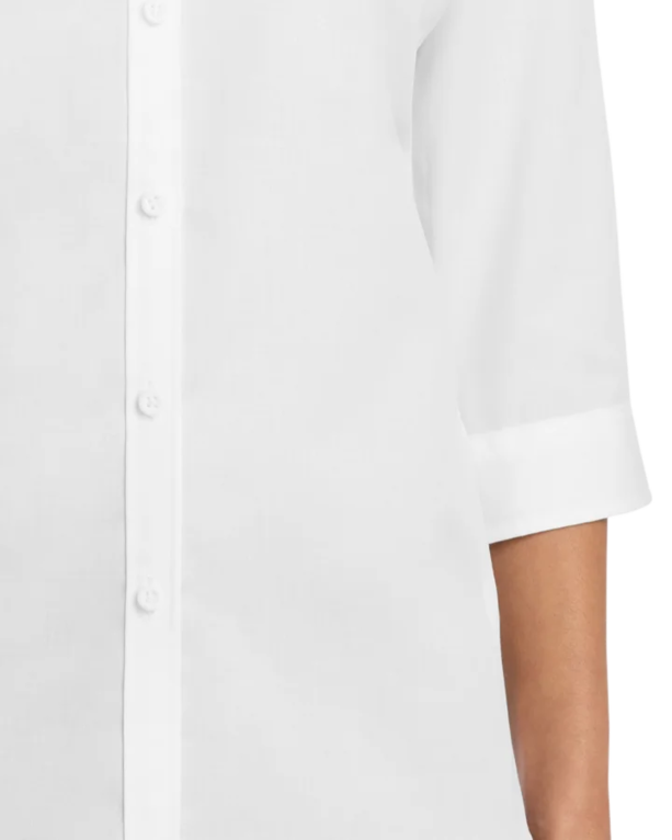 Closeup of a L665 Port Authority Ladies 3/4 Sleeve SuperPro Twill Shirt