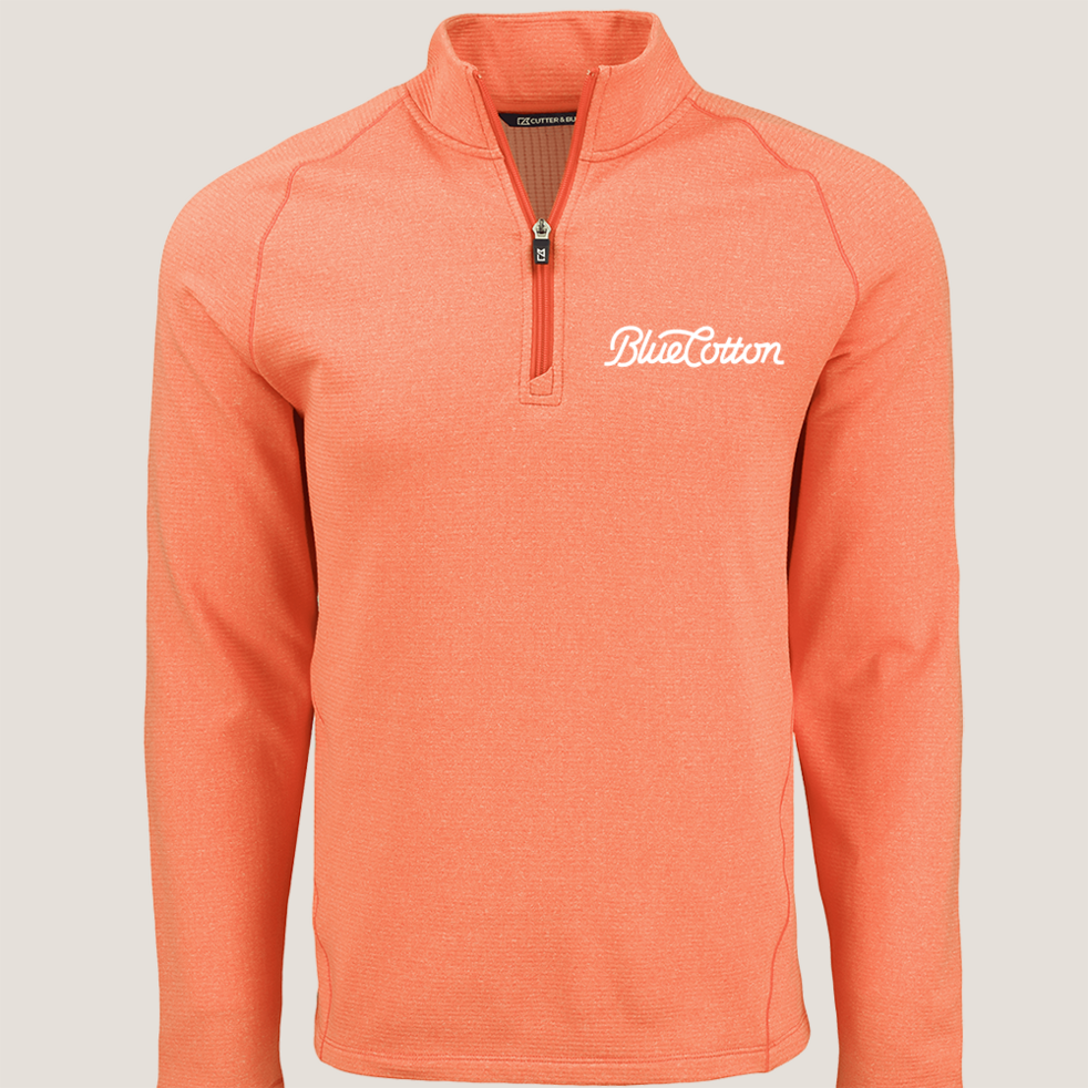 Image of MCK01325 Cutter & Buck Peshastin Eco Fleece Recycled Mens Half Zip Pullover