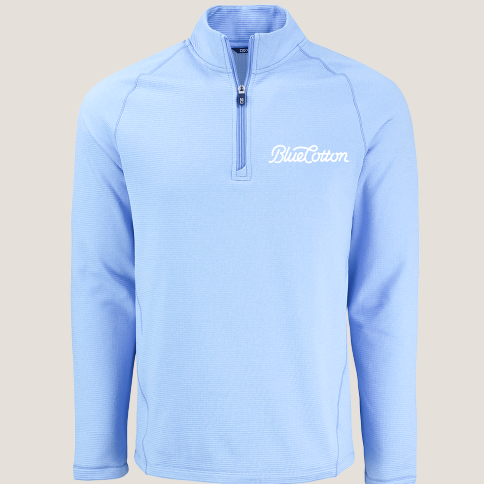 Image of MCK01325 Cutter & Buck Peshastin Eco Fleece Recycled Mens Half Zip Pullover