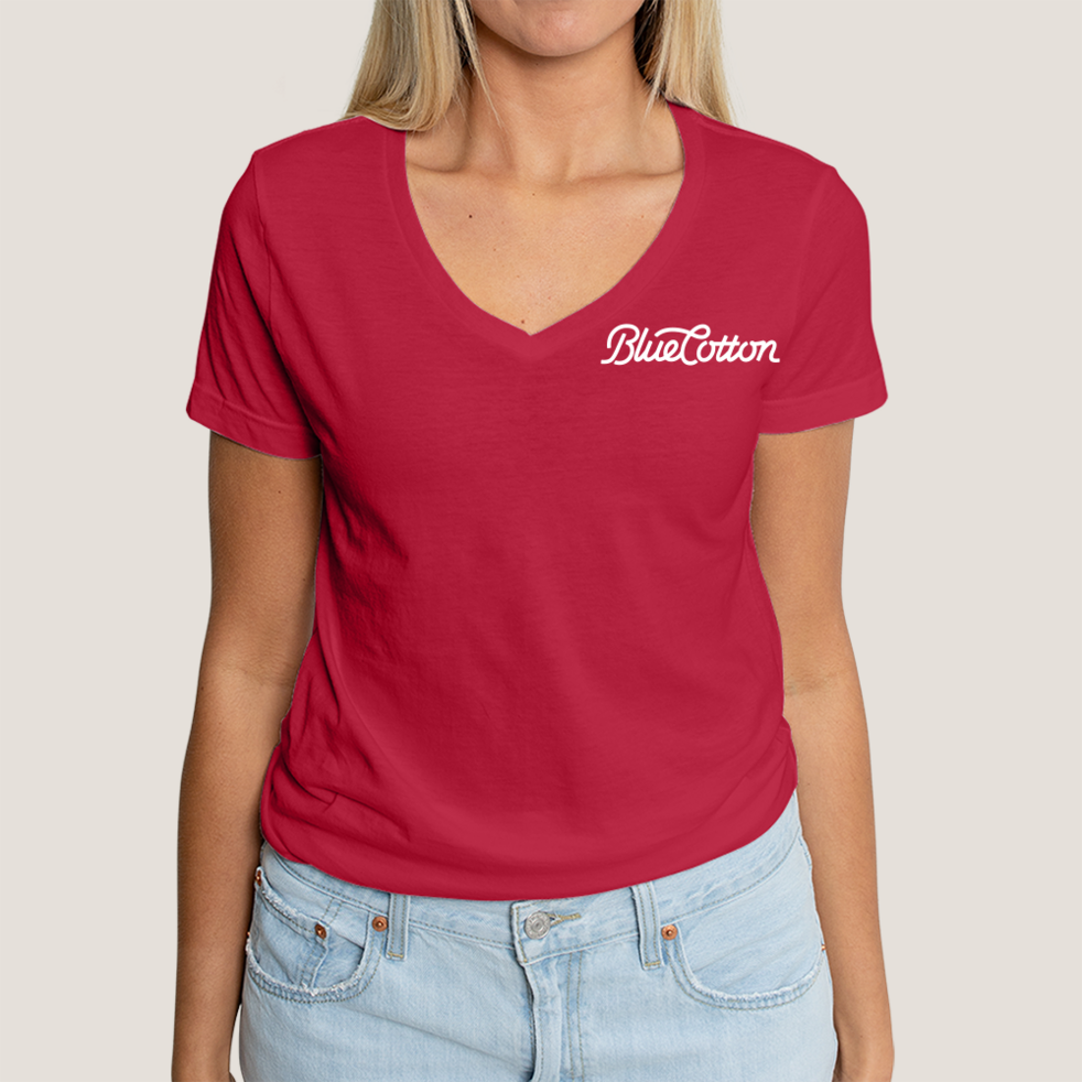 Image of 64V00L Gildan Softstyle® Women’s V-Neck T-Shirt