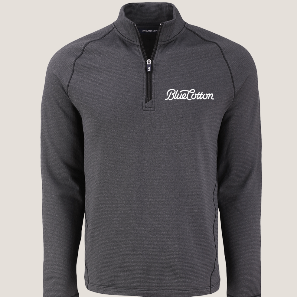 Image of MCK01325 Cutter & Buck Peshastin Eco Fleece Recycled Mens Half Zip Pullover