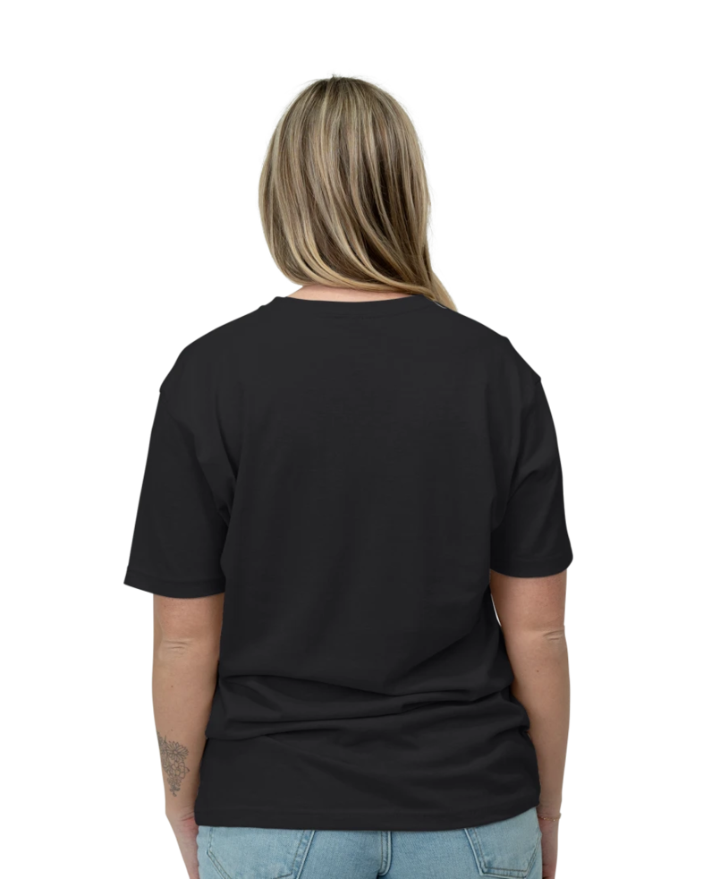 Image of a model wearing a NL6210 Next Level Unisex CVC Crew Tee