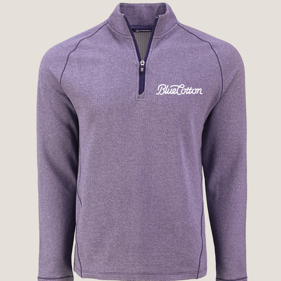 Image of MCK01325 Cutter & Buck Peshastin Eco Fleece Recycled Mens Half Zip Pullover