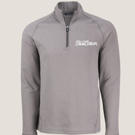 Sample image of MCK01325 Cutter & Buck Peshastin Eco Fleece Recycled Mens Half Zip Pullover