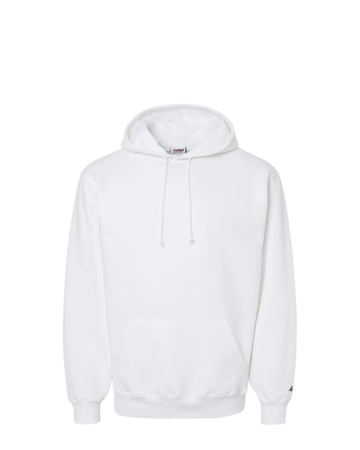 Model wearing a 1254 Badger Hooded Sweatshirt