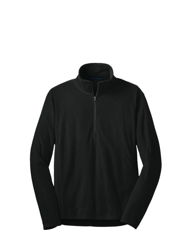 Image of a model wearing a F224 Port Authority Microfleece 1/2-Zip Pullover
