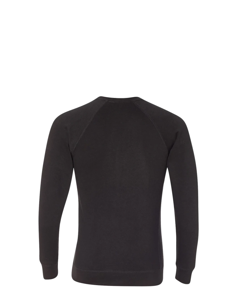 Image of a model wearing a PRM30SBC Independent Trading Co. Unisex Special Blend Raglan Sweatshirt