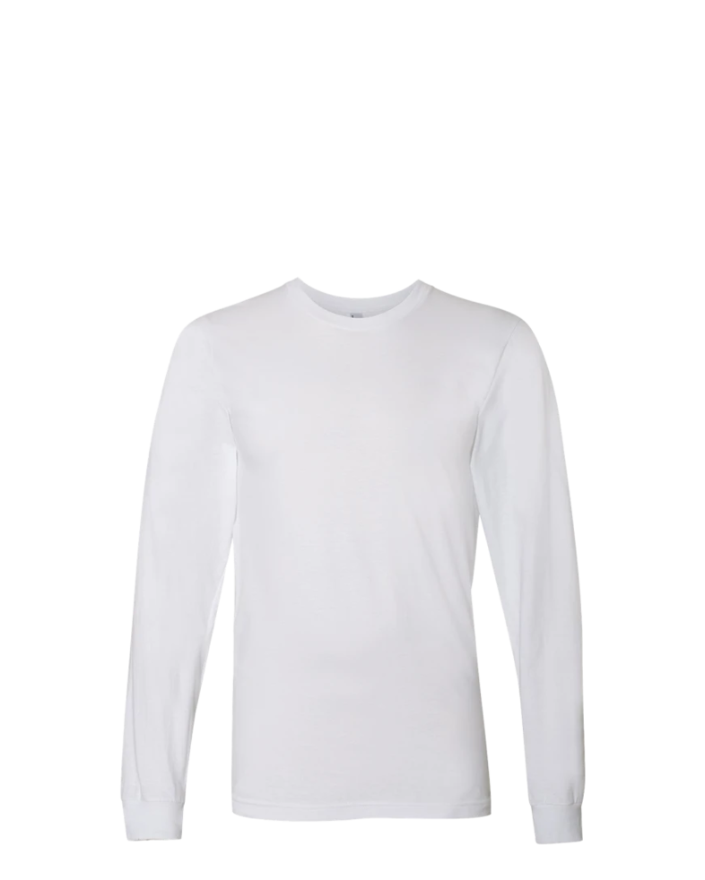 Image of a model wearing a 2007 American Apparel Fine Jersey LS Tee