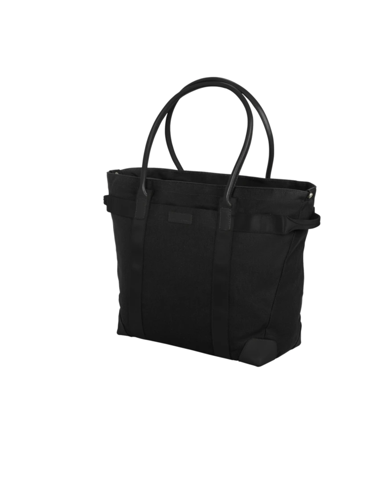 Image of a model wearing a BB18840 Brooks Brothers® Wells Laptop Tote