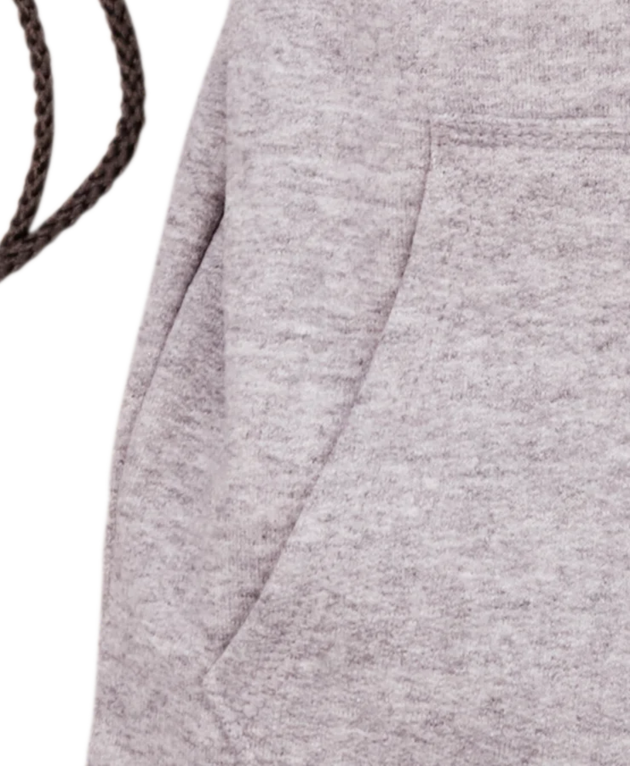 Closeup of a BG614 Port & Company Core Fleece Sweatshirt Cinch Pack