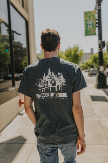 Customer wearing a 5000 Gildan Heavy Cotton T-Shirt