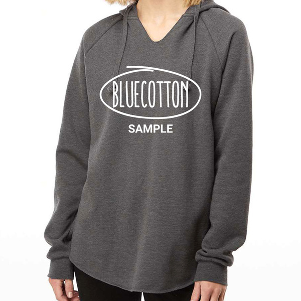 PRM2500 Independent Trading Co. Women's Lightweight California Wave Wash Hooded Sweatshirt