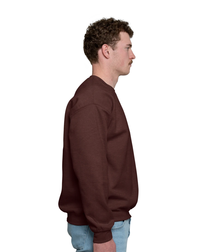 Image of a model wearing a 18000 Gildan Crewneck Sweatshirt