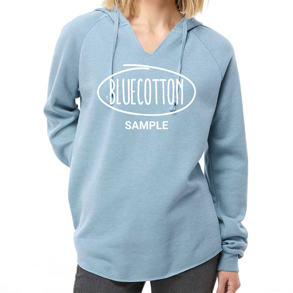PRM2500 Independent Trading Co. Women's Lightweight California Wave Wash Hooded Sweatshirt
