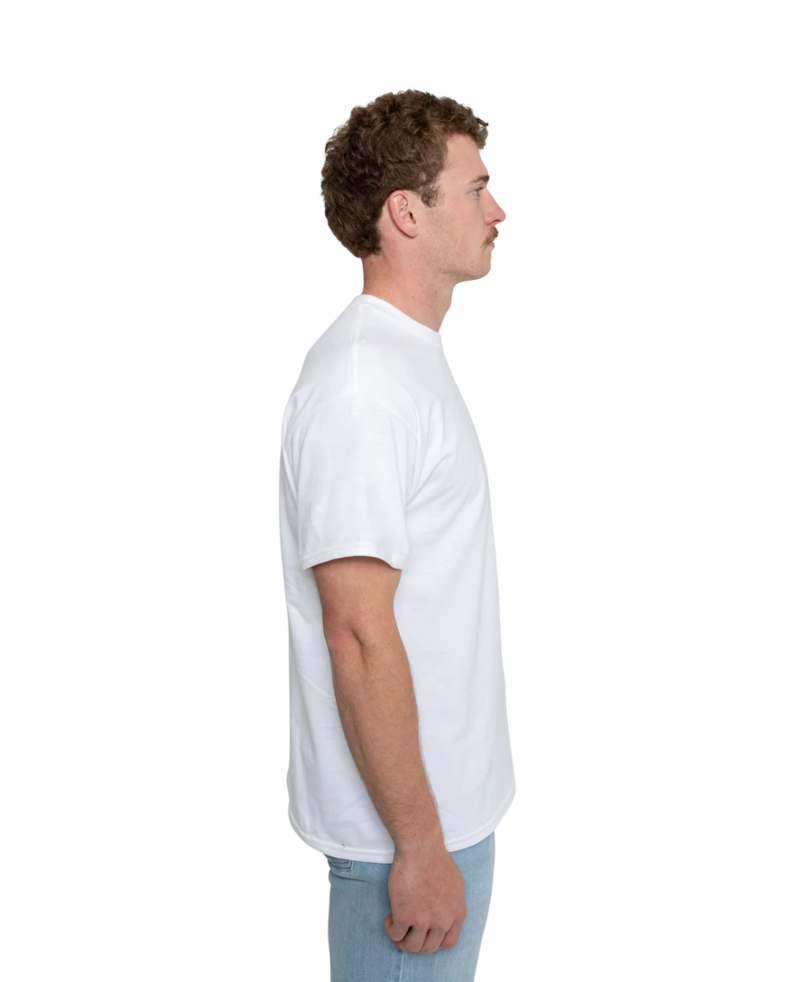 Image of a model wearing a 2300 Gildan Ultra Cotton Pocket Tee