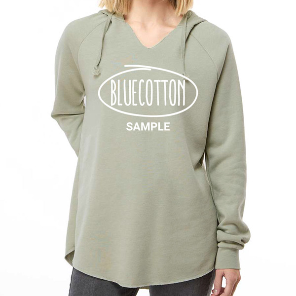 PRM2500 Independent Trading Co. Women's Lightweight California Wave Wash Hooded Sweatshirt