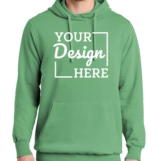 Custom Sweats:  PC098H Port & Company Pigment Dyed Pullover Hooded Sweatshirt