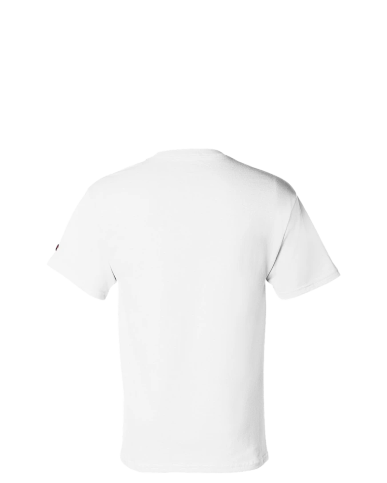 Image of a model wearing a T425 Champion Heritage 6-Oz. Jersey Tee