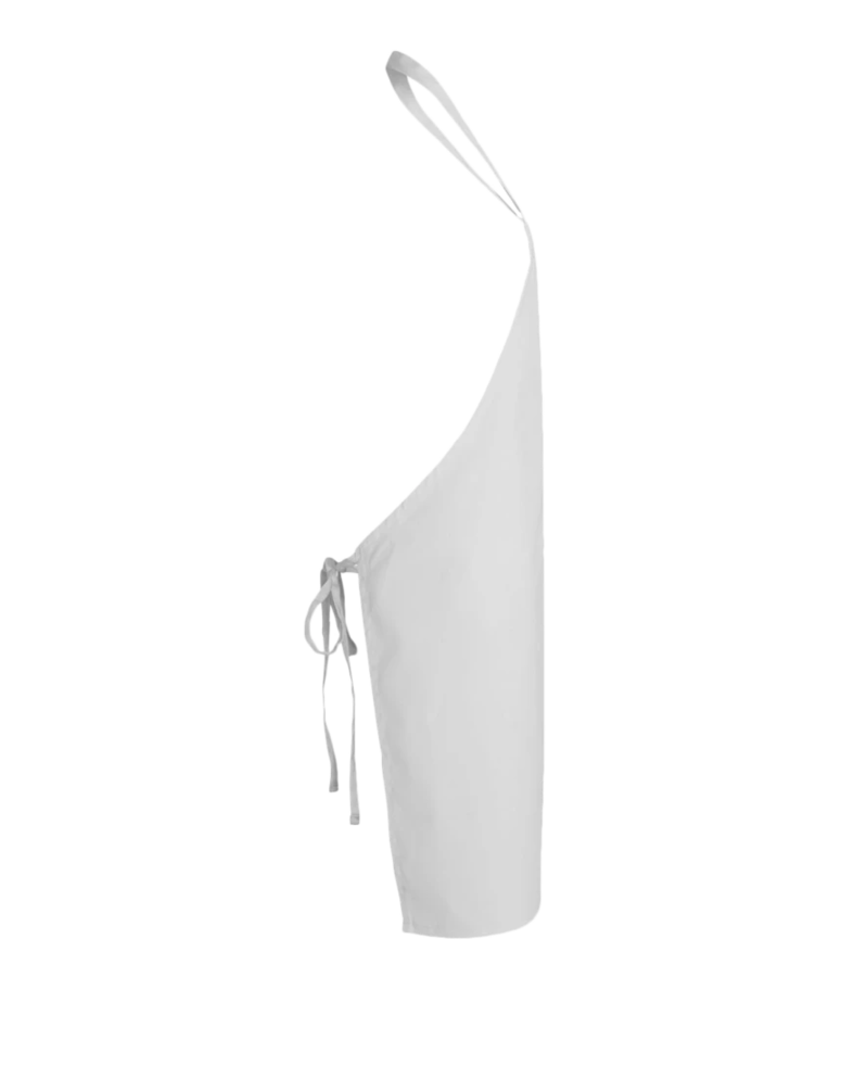Image of a model wearing a Q2010 Q-Tees Full-Length Butcher Apron