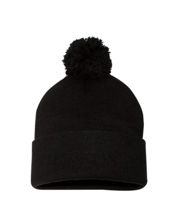 Model wearing a SP15 Sportsman Pom-Pom 12 Inch Knit Beanie