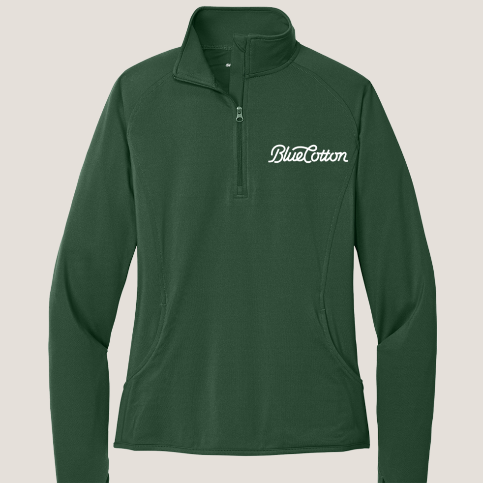 Image of LST850 Sport-Tek Ladies Sport-Wick Stretch 1/2-Zip Pullover