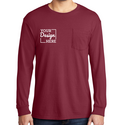 PC099LSP Port & Company Pigment Dyed Long Sleeve Pocket Tee