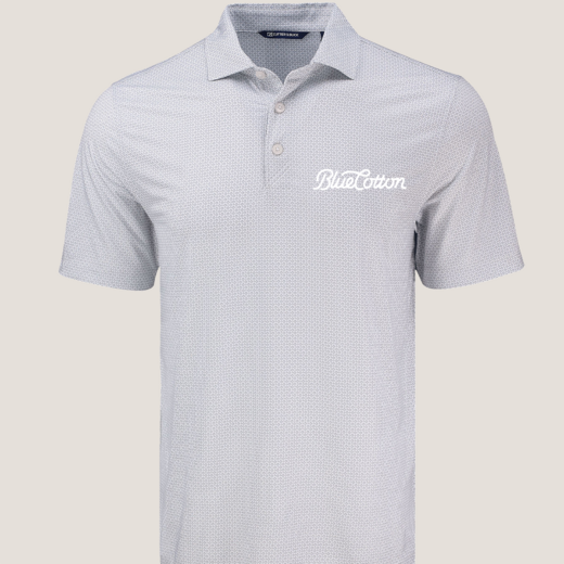 Sample image of MCK01343 Cutter & Buck Pike Eco Diamond Dot Print Recycled Mens Polo