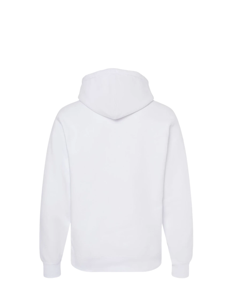 Image of a model wearing a IND5000P Independent Trading Co. Legend Premium Heavyweight Cross-Grain Hooded Sweatshirt