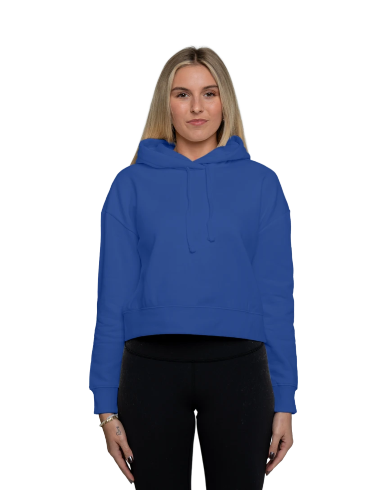 Image of a model wearing a DT6101 District® Women’s V.I.T.™ Fleece Hoodie