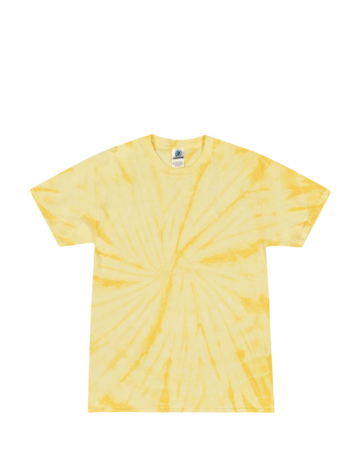 Model wearing a T1000 Colortone Tie Dye Tee