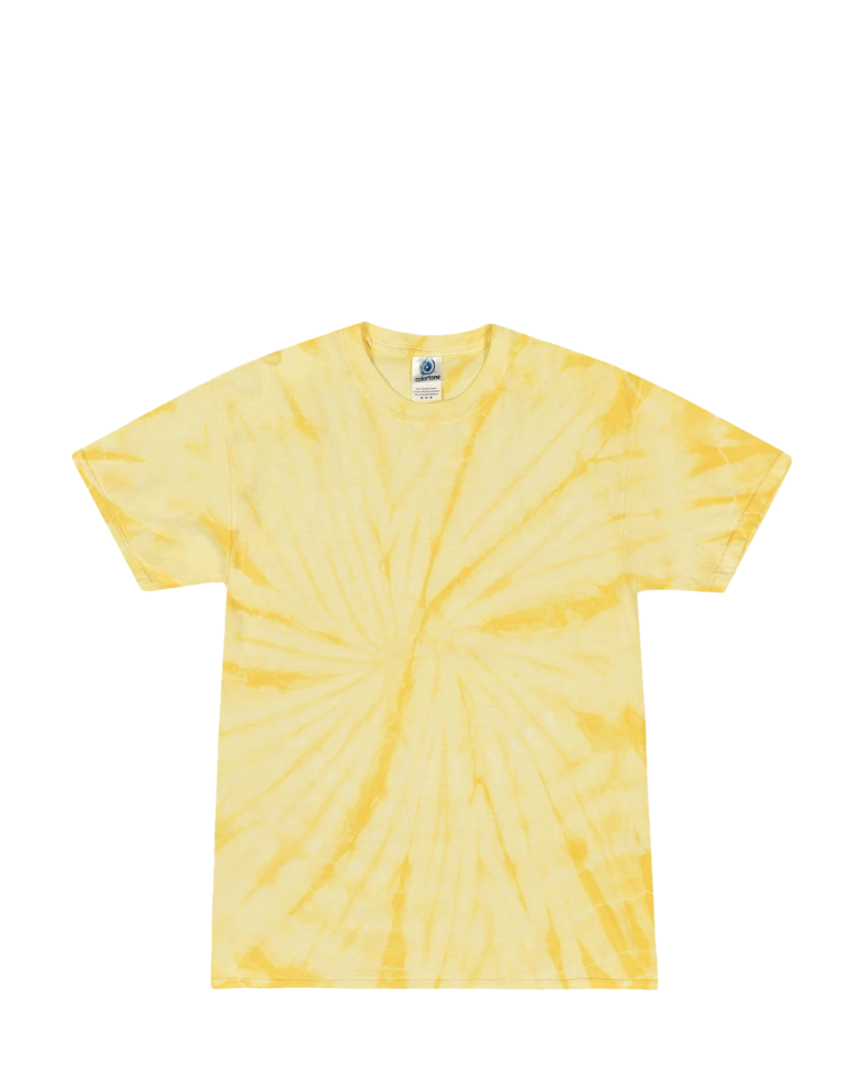 Image of a model wearing a T1000 Colortone Tie Dye Tee